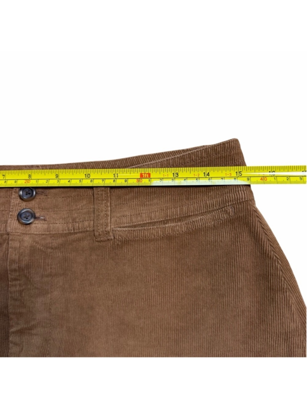 Faherty Stretch Corduroy Mini Skirt Organic Cotton Size 8 - Picture 7 of 8